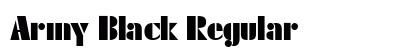 Army Black Regular Font Preview
