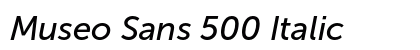 Museo Sans 500 Italic preview