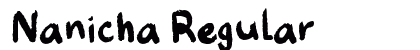 Nanicha Regular Font Preview