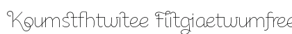 Kushtie Ligatures Light Ligatures preview