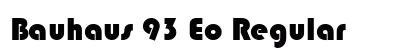 Bauhaus 93 Eo Regular Font Preview