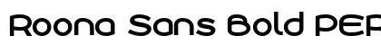 Roona Sans Bold PERSONAL Regular Font Preview