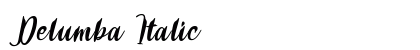 Delumba Italic preview
