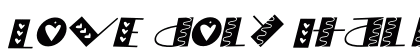 LOVE doly Italic preview LOVE doly Italic preview