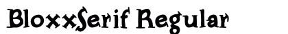 BloxxSerif Regular Font BloxxSerif Regular Font Preview
