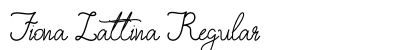 Fiona Lattina Regular Font Preview