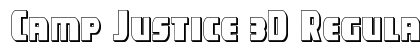 Camp Justice 3D Regular Font Camp Justice 3D Regular Font Preview