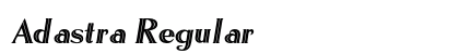 Adastra Regular font free download