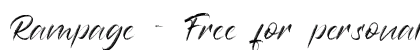 Rampage - Free for personal use Regular preview