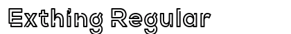 Exthing Regular Font Preview