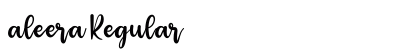 aleera Regular Font Preview
