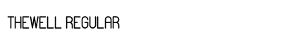 THEWELL Regular Font Preview