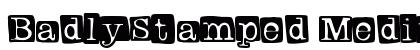 BadlyStamped Medium Font Preview