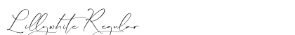 Lillywhite Regular Font Preview