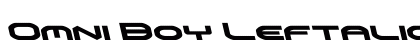 Omni Boy Leftalic Italic Font Preview