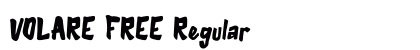 VOLARE FREE Regular Font Preview