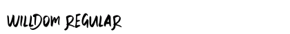 WILLDOM Regular Font Preview