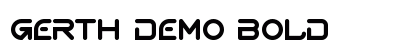 Gerth Demo Bold Font Preview