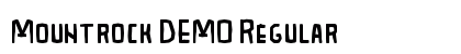 Mountrock DEMO Regular Font Preview