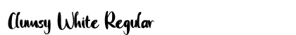 Clumsy White Regular preview