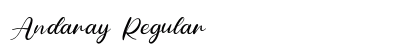 Andaray Regular Font Preview