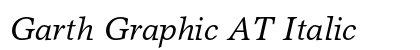 Garth Graphic AT Italic Font Garth Graphic AT Italic Font Preview