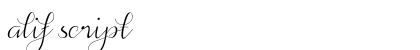 alif script preview
