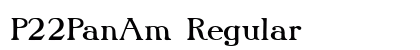 P22PanAm Regular Font Preview P22PanAm Regular Font Preview