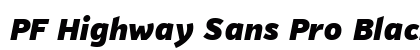 PF Highway Sans Pro Black Italic preview PF Highway Sans Pro Black Italic preview