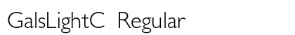 GalsLightC Regular Font Preview