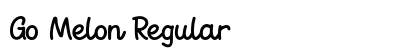 Go Melon Regular Font Preview