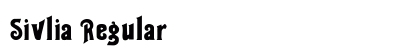 Sivlia Regular Font Preview