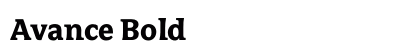 Avance Bold Preview