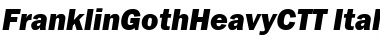 FranklinGothHeavyCTT Italic