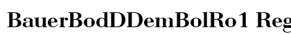 BauerBodDDemBolRo1 Regular font free download