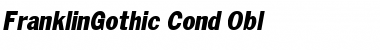 FranklinGothic-Cond-Obl Regular Font