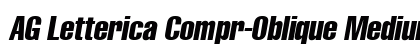 AG Letterica Compr-Oblique Medium preview