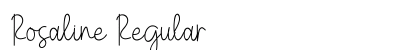 Rosaline Regular Font Preview