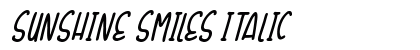 Sunshine Smiles Italic Font Preview