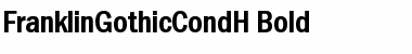 FranklinGothicCondH Bold Font