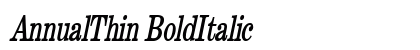 AnnualThin BoldItalic preview