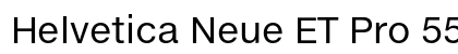 Helvetica Neue ET Pro 55 Roman preview