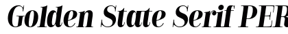 Golden State Serif PERSONAL Bold Italic preview