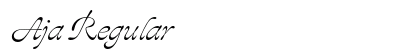 Aja Regular font free download