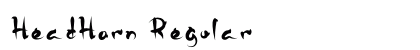 HeadHorn Regular Font Preview