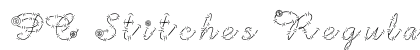 PC Stitches Regular Font Preview