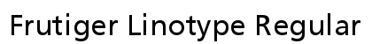 Frutiger Linotype Regular Font Frutiger Linotype Regular Font Preview