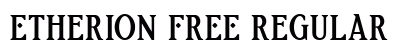 Etherion FREE Regular Font Preview
