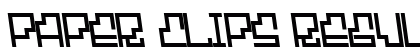 Paper Clips Regular Font Paper Clips Regular Font Preview