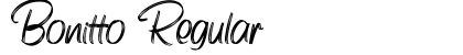 Bonitto Regular Font Preview